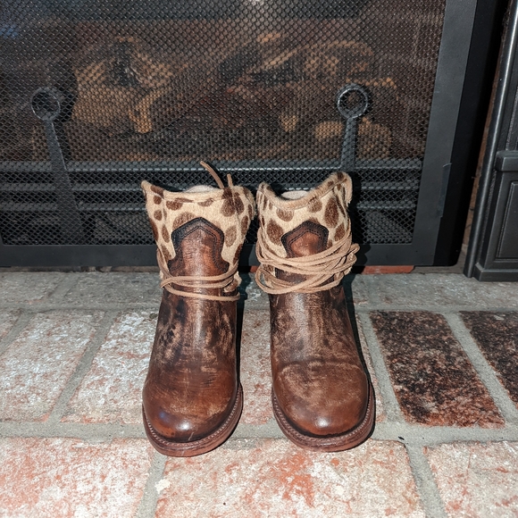 FreeBird CASEY Leopard Ankle Boots size 11 - Picture 4 of 14